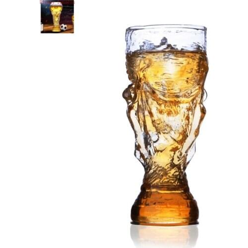 New Creative bar drinkware red wine bottle whisky beer Hercules world cup fruit juice glass football soccer 300ml/850ml