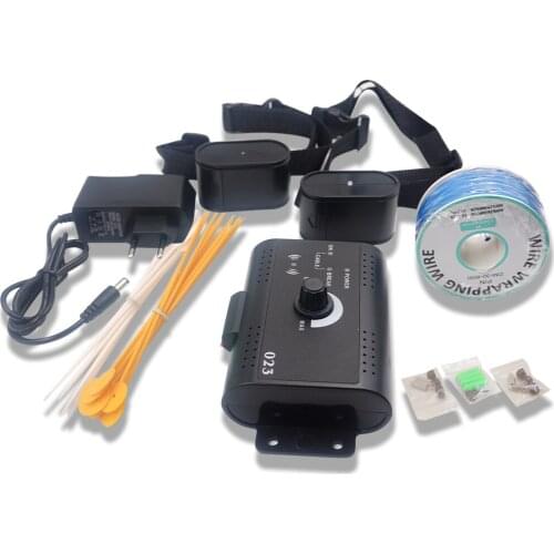 Electric Dog Fence Waterproof Dog Training Collar Sound Shocked Collar Electronic Pet Fence System Containment for 1/2/3 Dog