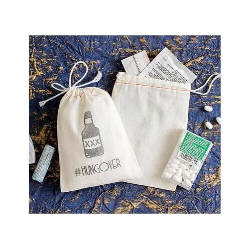 Personalized wine bottle wedding Hangover Kit favor gift Welcome Candy Bags Bachelorette hen bridal shower party gift bag