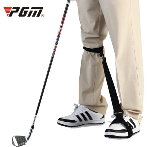 PGM Golf Training Aids Leg Rod Corrector+Leg Movement Correction Belt Beginner Body Posture Auxiliary Exerciser Golf Accessories