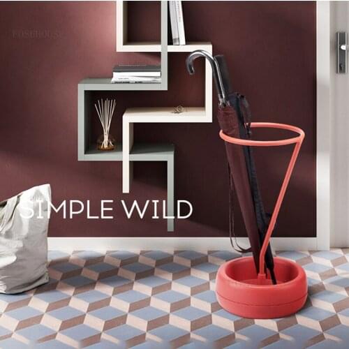 Nordic Umbrella Stand High-end Multifunctional Home Office Creative Storage Umbrella Shelf European-style Simple Floor Shelf