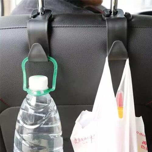 Universal Car Seat Back Hook Car Accessories Purse Cloth Decoration Drops Interior Portable Hanger Holder Storage for Car Bag