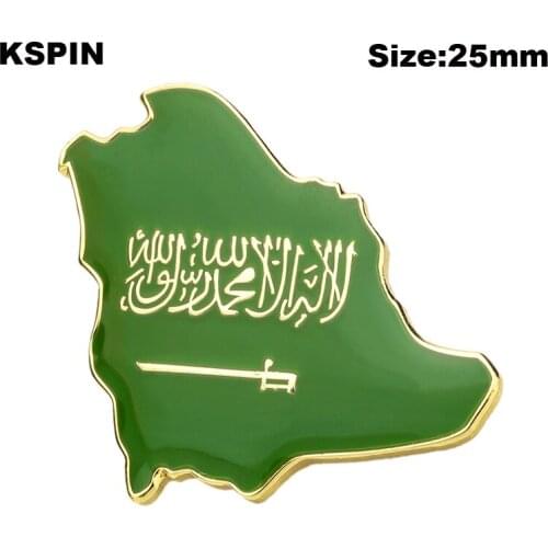 Saudi Arabia Badge Symbol Pin Metal Badges Decorative Brooch Pins for Clothes Brooch Jewelry XY0594