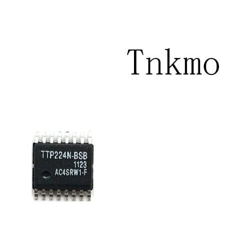 10-20PCS TTP224 TTP224-BSB TTP224N-BSB SSOP16 4 keys to touch IC TTP224N-BSB TTP224N SMD 4 KEY TOUCH PAD DETECTOR IC