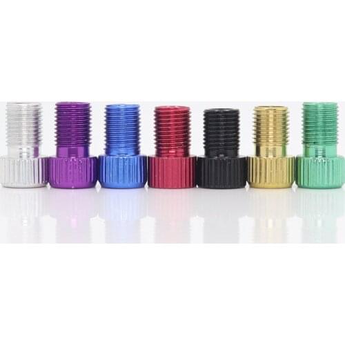 10PCS Aluminum Alloy Bike Valve Adapter Bicycle Road Racing Bike Inner Tube Caps Cover Adapter Pump Mouth Tool Cap Converter