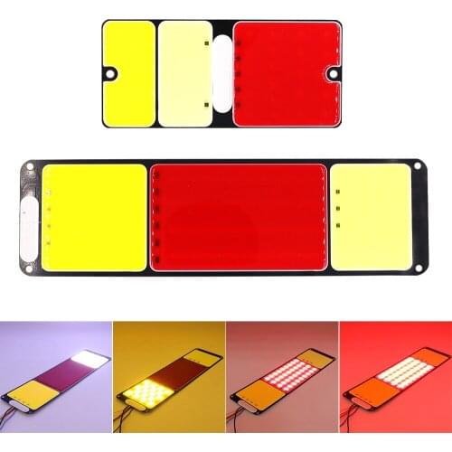 2PCS DC12V COB Car Tail Lights Turn Stop Brake Signal Lamp for 12V Automotive Vehicle IP67 Waterproof Car Lighting Bulb