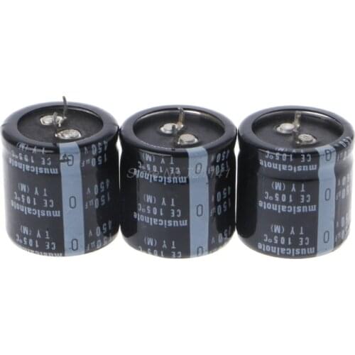 3 PCS 150UF 450V 150MFD 450Volt Electrolytic Capacitors MAR20 Dropship