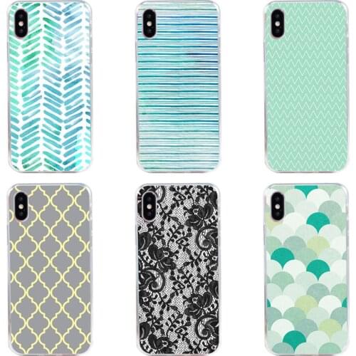83H Classic Mint print Soft Silicone Tpu Cover phone Case for iphone 5 5s se X XR XS Max case