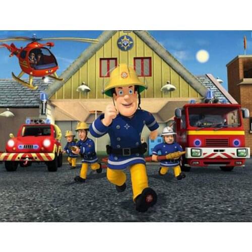5D DIY Diamond painting Cartoon Fireman Sam Diamond Embroidery Diamond Mosaic Picture Rhinestone decor Cartoon child Gift