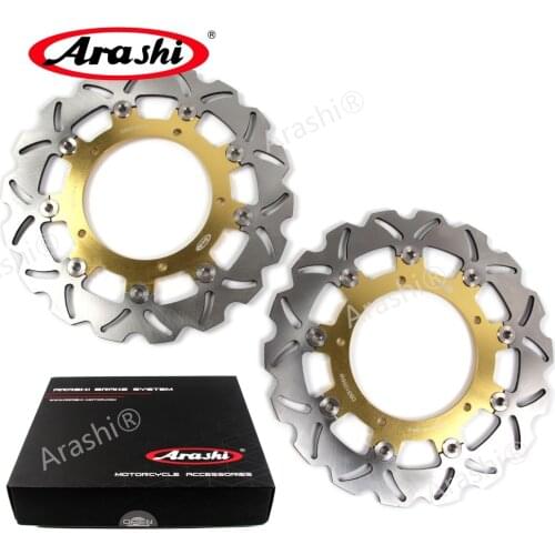 Arashi 1 Pair FZ6 FAZER S2 600 2007 2008 2009 Motorcycle CNC Front Brake Disc Brake Rotors For YAMAHA FZ6 FAZER S2 600 Parts