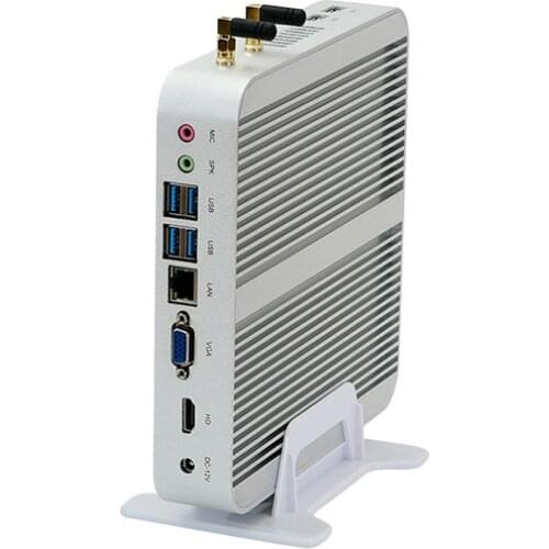 Core I3 8145U 4K Fanless Mini PC OEM Aluminum Case Low Power 12V Win10 Small Desktop Computer Barebone For Gaming graphic design