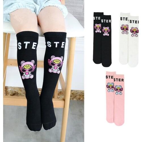 Baby Socks Girls Long Sock Cute Cartoon Girls Hysteric Mini Kids High Knee Socks Girls Leg Warmer for 0-15 years