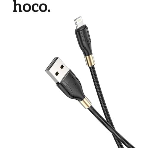 HOCO USB Cable for Apple 2.4A Fast Charging aluminum alloy for Apple iPhone 8 7 6 11 12 mini Pro X XS Max XR iPad Data Sync Wire