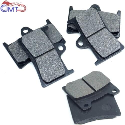 For Yamaha YZF600 Thundercat 1998-2000 YZF600R 1997-2007 BT1100 Bulldog 2002-2008 XJR1300 SP 2001 Front Rear Brake Pads Set Kit