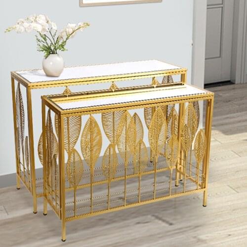 Console table Big Wall Home Decoration Living Room Wall Ornament Bedroom Wall Decal Metal Flowers Wall Decorations Morden Design