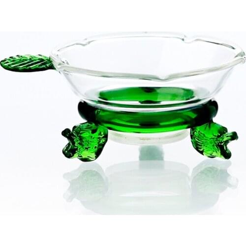 PINDEFANG Creative 2/PC Heat-resistant Glass Tea Filter Kungfu Tea Set Flower Herbal Tea Stainer Stand Teaset Teaware Decoration