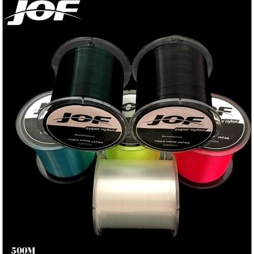 2Pcs NEW Nylon Line Super Strong Nylon Fishing Line 500M 4.4-28.6LB Monofilament Line Material Fishing line 0.168mm-0.5mm