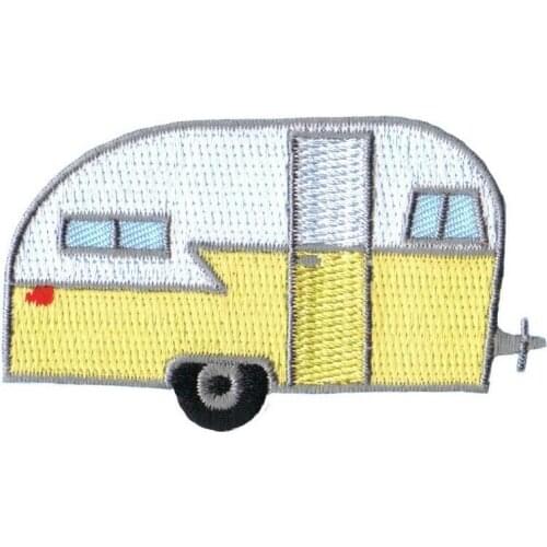 Hot! Camper RV Applique Patch - Trailer, Recreational Vehicle, Camping Iron on Applique (Size is about 7*4.2cm)