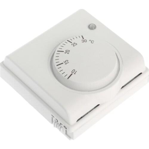 220V 6A Mechanical Room Thermostat Temperature Controller Air Condition and Floor Gas Boiler Heating