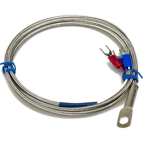 FTARR02 PT100 type 1m metal screening cable 6mm diameter hole ring head RTD temperature sensor WZPT