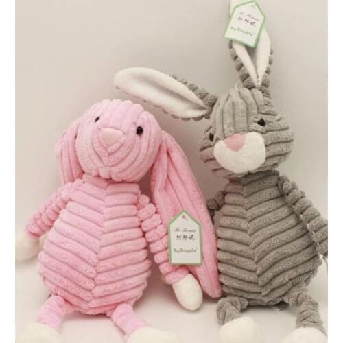 Cute Plush Toy Forest Animal Stripe Elephant Lion Fox Rabbit Panda Monkey Soft Doll Birthday Gift Stuffed Plush Animals