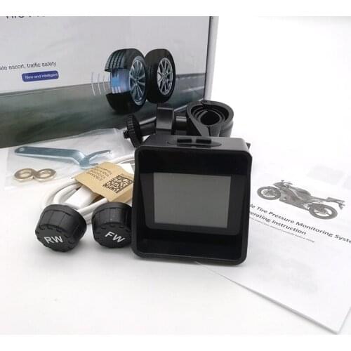 Motorcycle TPMS Tire Pressure Monitoring System Waterproof Solar External Pressure Sensor