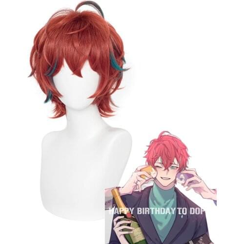 Top Quality Division Rap Battle Hypnosis MIC Doppo KannonzaKa Wigs Heat Resistant Synthetic Hair Cosplay Costume Wig + Wig Cap