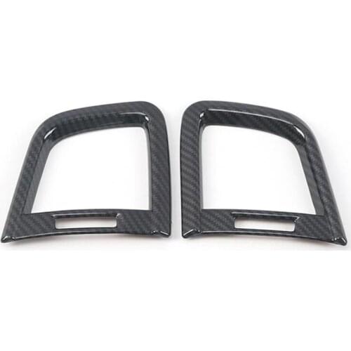 Car Dashboard Side Air Outlet Vent Cover Trim Decor Frame for Honda CRV CR-V 2017-2021 Carbon Fiber Sticker Accessories