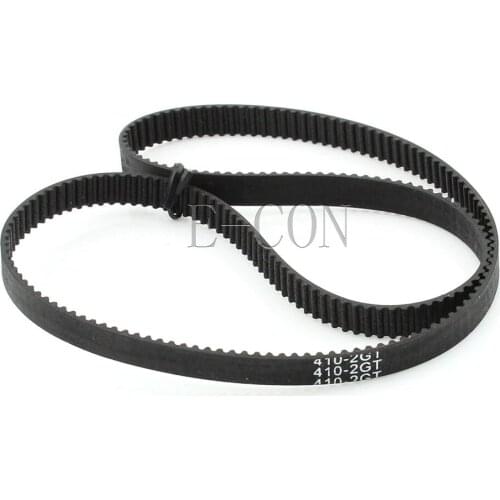 1pcs/lot 410-GT2 Loop Timing Belt Width 6mm GT2 Belt Rubber Fiberglass Inner Length 410mm 205 Teeth for GT2 Timing Pulley