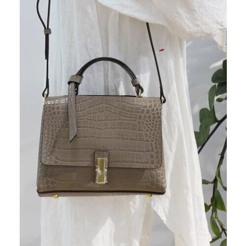 Luxury Handbags Alligator Design Women Fashion Bags Shoulder Crossbody Bag For Lady Genuine Leather Dinner Party Small Hand Bag