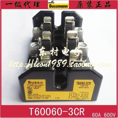 [SA]United States BUSSMANN fuse holder T60060-3CR T 60060-2CR-1CR 60A 600V