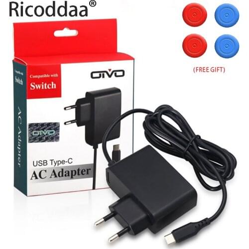 2.4A AC Adapter Charger For Nintend Switch NS Game Console Wall Adapter Charging Power Supply Home Travel EU Plug Charger