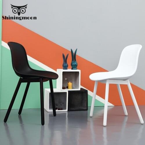 Nordic Minimalism Dining Chairs Restaurant Creative Bedroom Living Room Plastic Chair Coffee Table Hotel Shoe Sofa Furniture