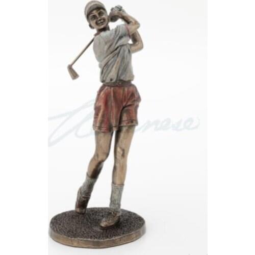 Fitness beauty sculpture figure girl Wirroni creative put a female golfer handed pole birthday gift home accessories present hom