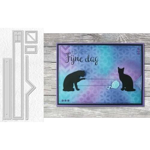 Pull Slider Card Metal Cutting Dies Stencils For DIY Scrapbooking Album Photo Paper Cards Craft Decoration Embossing New