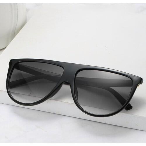 New classic retro women sunglasses personality flat-top frame sunglasses UV400 casual wild sunglasses street driving glasses