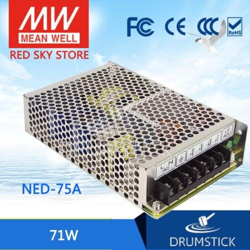 Steady MEAN WELL NED-75A meanwell NED-75 71W Dual Output Switching Power Supply