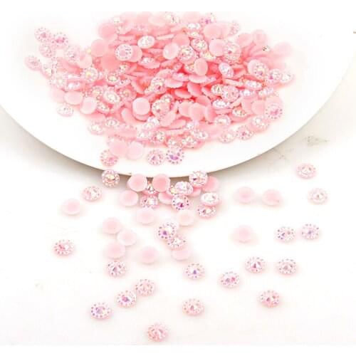 New Fashion 6mm Nail Resin Rhinestone Nail Art Sun Flower Decoration About 500pcs 15 Kind Colors For DIY Nail Art Decorations