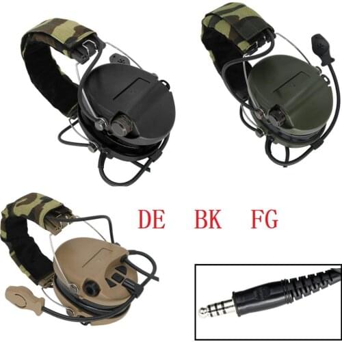 Tactical Airsoft MSASORDIN Noise Reduction Pickups Hunting Hearing Protection Earmuffs Shooting Headphone Sordln Tactics Headset