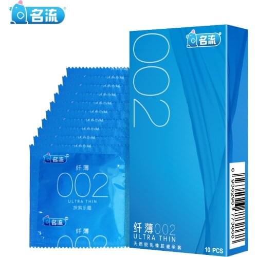 Mingliu 10pcs/lot Ultra Thin 002 Condoms High Quality Penis Sleeve Super Intimate Condones Kondom Adult Product Sex Toy For Men