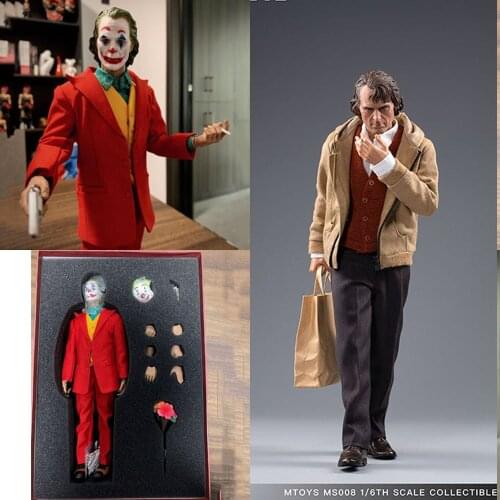 In Stock Collectible 1/6 Scale Full Set JOKER MS008 MS009 Clown 12 Inches Action Figure for Fans Holiday Gifts