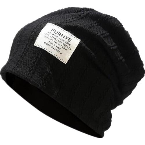 LDSLYJR 2021 Cotton Autumn and winter letter Thicken knitted hat warm hat Skullies cap beanie hat for Men and Women 39