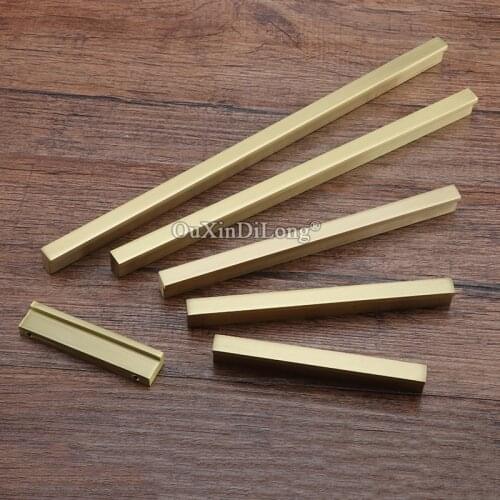 High Quality 2PCS European Solid Brass Kitchen Cabinet Door Handles Cupboard Wardrobe Drawer Dresser TV Cabinet Pulls Handles