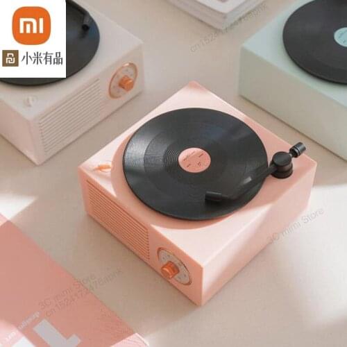 Xiaomi Retro record player wireless Bluetooth mini speaker mini home loud volume nostalgic mobile phone with subwoofer