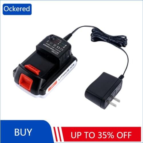 Ockered LCS1620 Power Tool Battery Charger for Black&Decker 20V Lithium Battery Output Voltage 18-20V Output Current 400MA
