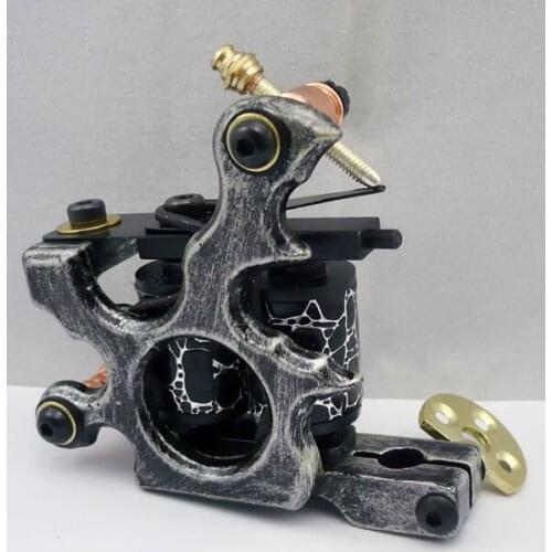 10 Wrap Coils Tattoo Machine Shader & Liner Carbon Tatoo Motor Gun Instrument Permanent Makeup Tools Free Shipping