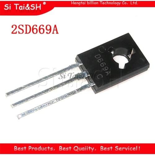 10PCS 2SD669A TO-126F 2SD669 D669A D669 TO-126 Triode new and original