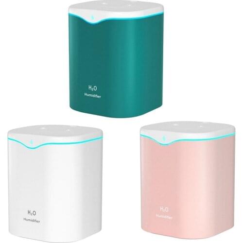 2000ML Large Capacity Humidifier USB Ultrasonic Double Spray Head Aroma Oil Diffuser Air Humidificador Mist Maker