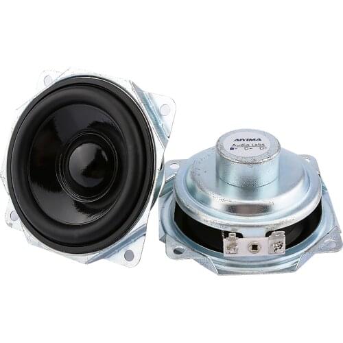 AIYIMA 2pcs 3Inch Waterproof Magnetic Full-range Speaker Driver 4Ohm 10W Loudspeaker Sound Amplifier Speakers Column For DIY