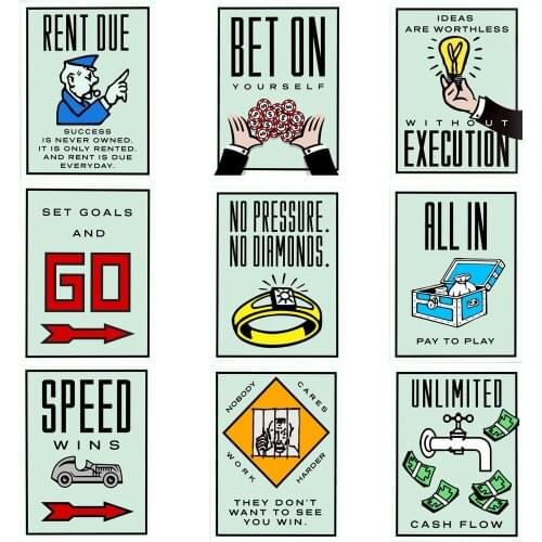 Alec Monopolyingly Wall Art Canvas Painting SPEED Success Motivation HD Poster Inspiration Prints Picture For Office Room Decor